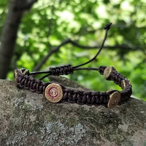 Brass .30 Caliber Bullet Shell Bracelet With Leather Cord - Etsy