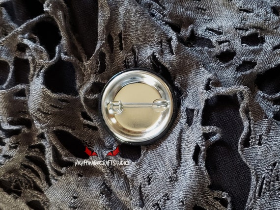Gothic Jack-o-lantern Button Pin 1.25in - Etsy
