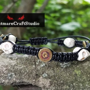Brass .30 Caliber Bullet Shell Bracelet With Leather Cord - Etsy