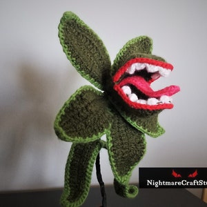 Killer Carnivorous Plant Crochet Soft Sculpture With Posable Wire ...