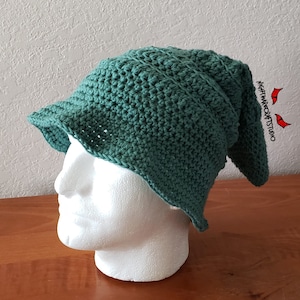 Teal Cotton Crochet Wizard Hat