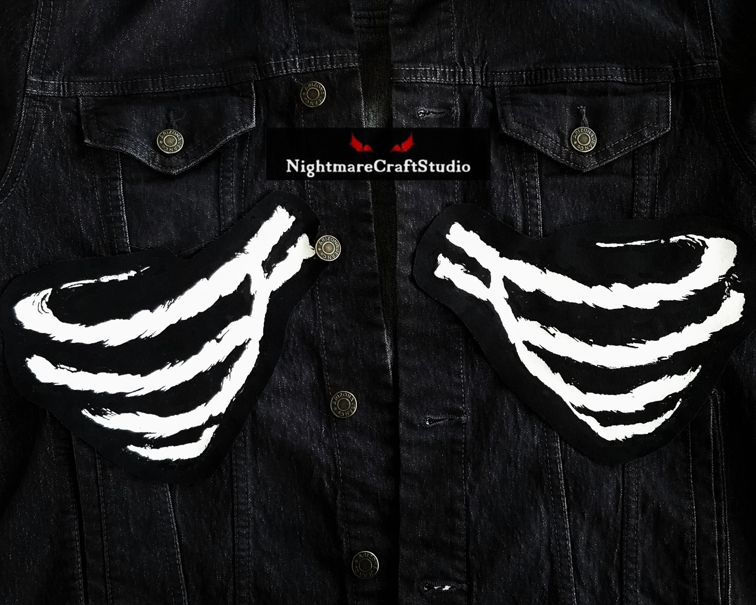11 Custom Patches for Jackets Side Rocker Patch 