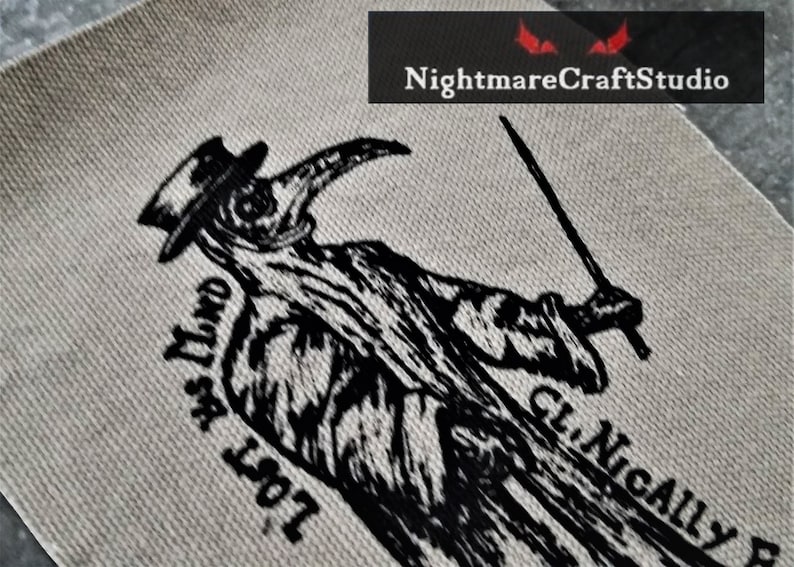May include: Black and white illustration of a plague doctor holding a sword. The text "Only for Loot" is on the left side of the image and "Clinically" is on the right side of the image.