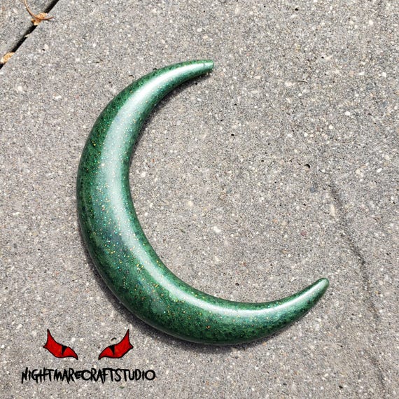 Crescent Moon Resin Hair Stick