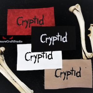 Cryptid Screenprinted Cloth Patch