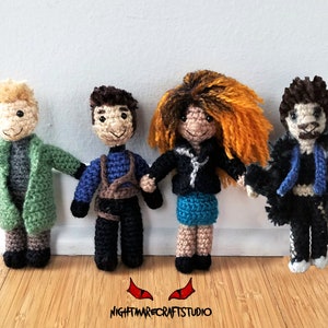 Set #1 Umbrella Academy Inspired Crochet Doll Patterns - Luther, Diego, Allison, Klaus