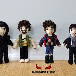 Set #2 Umbrella Academy Inspired Crochet Doll Patterns - Klaus, Five, Ben, Viktor