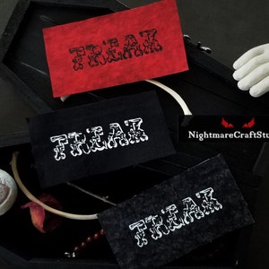 Freak Circus Marquee Lettering Cloth Patch - Gothic Punk Sew-on Patch