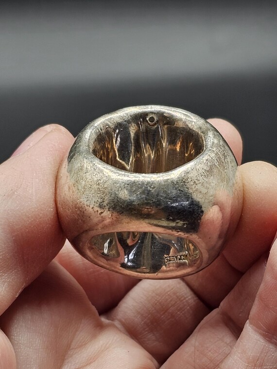 Sterling Silver Puffy Statement Electroform Ring … - image 10