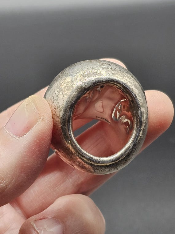 Sterling Silver Puffy Statement Electroform Ring … - image 12