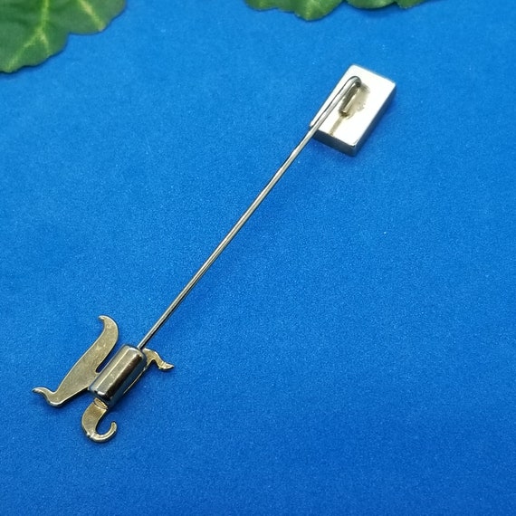 Original Mercedes Benz Stick Badge Pin Brooch Laurel Wreath Logo Lettering