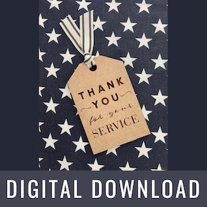 Bedankt voor uw service SGV Memorial Day politiedienst SVG Veteran's Day militaire vader cadeau idee gesneden bestand Cricut silhouet Glowforge