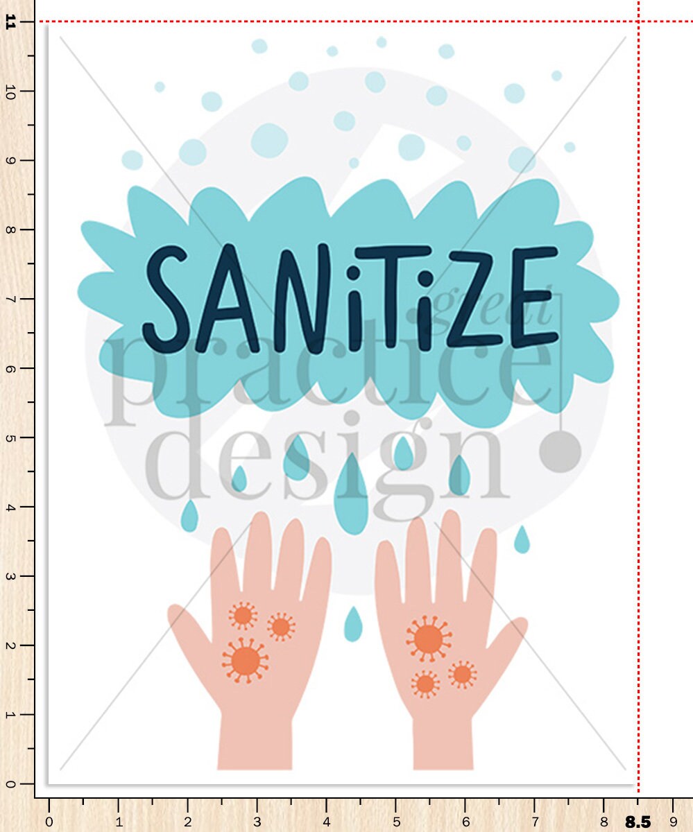 Sanitize Your Hands Sign, Printable Sanitize Your Hands Sign, Please Sanitize Sign for Practice ...