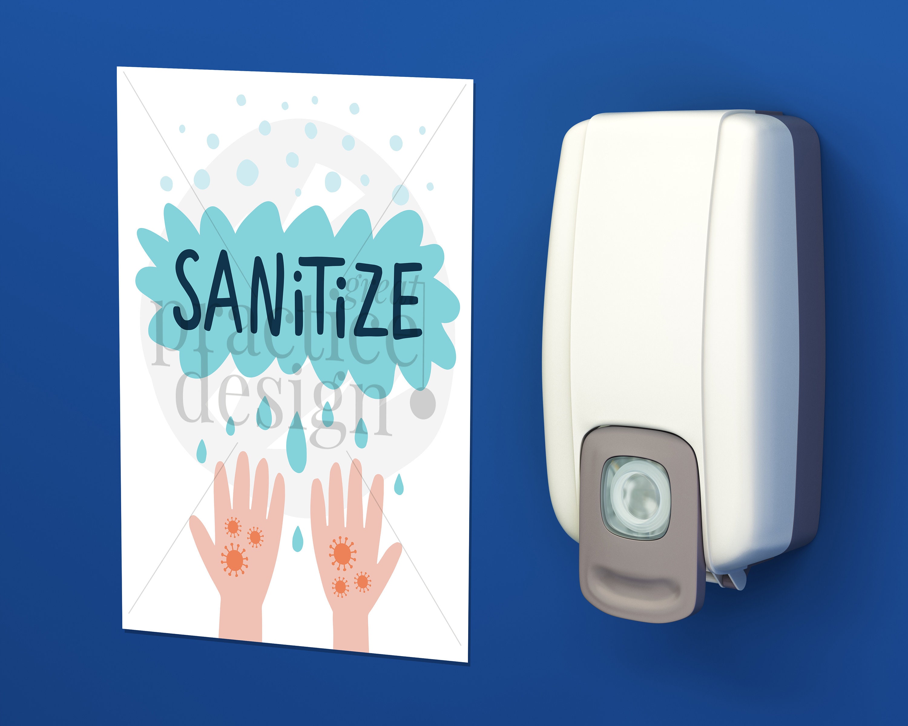 Sanitize Your Hands Sign, Printable Sanitize Your Hands Sign, Please Sanitize Sign for Practice ...