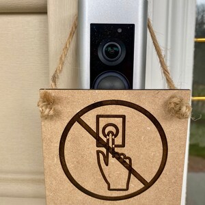 Please Don’t Ring the Doorbell Sign. Wood Engraved for the Doorbell ...