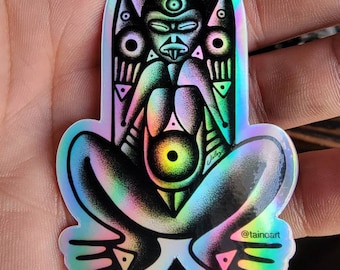 La Caguana / Atabey High Quality Holographic Sticker