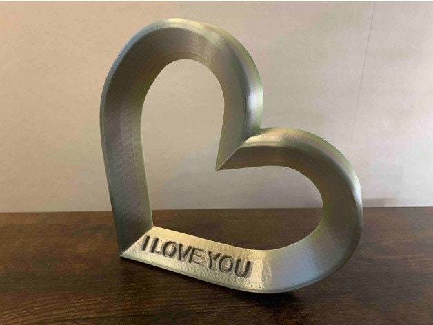Grosses Herz Das Ich Liebe Dich 3d Druck 3d Gedruckt Herz Etsy