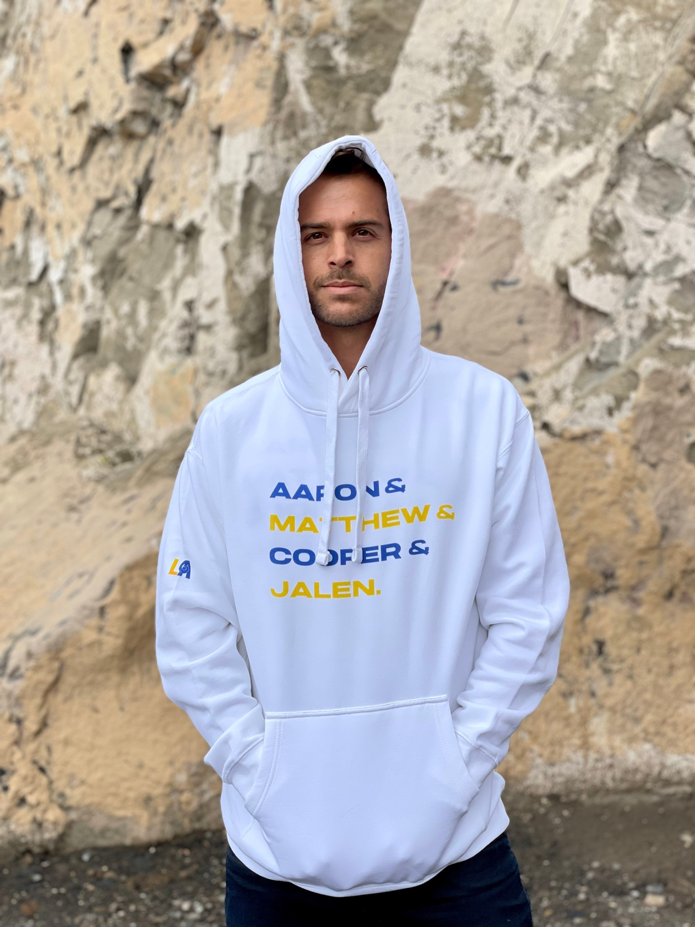 LA Rams Fans Aaron u0026 Matthew and ... Rams Hoodie Sweatshirt - Etsy