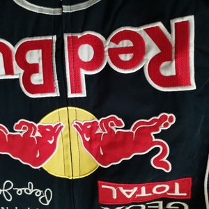 Nascar Jacket Red Bull Vintage Racing Jacket 90s image 10