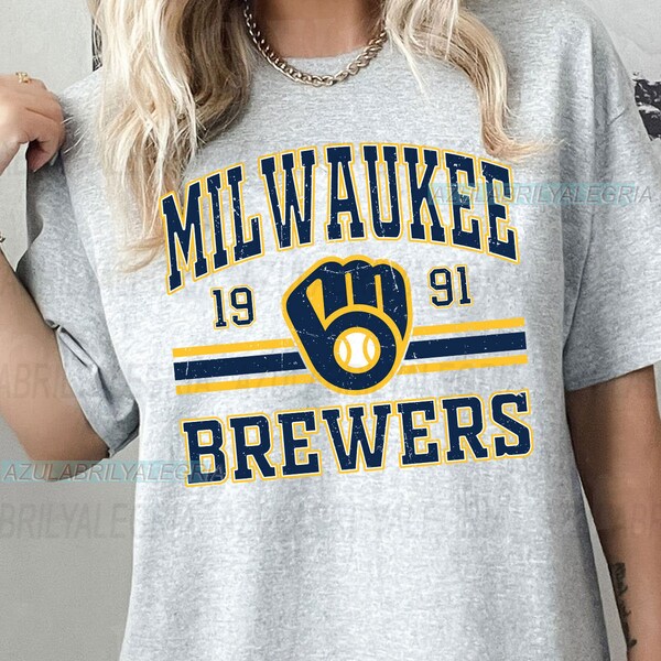 Vintage Mlb 90s Bootleg Milwaukee Shirt, Milwaukee Baseball Hoodie, Vintage Baseball Fan Shirt, Brewers Shirt, Baseball Unisex