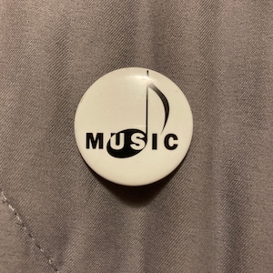 Vintage American Girl Music Grin Pin