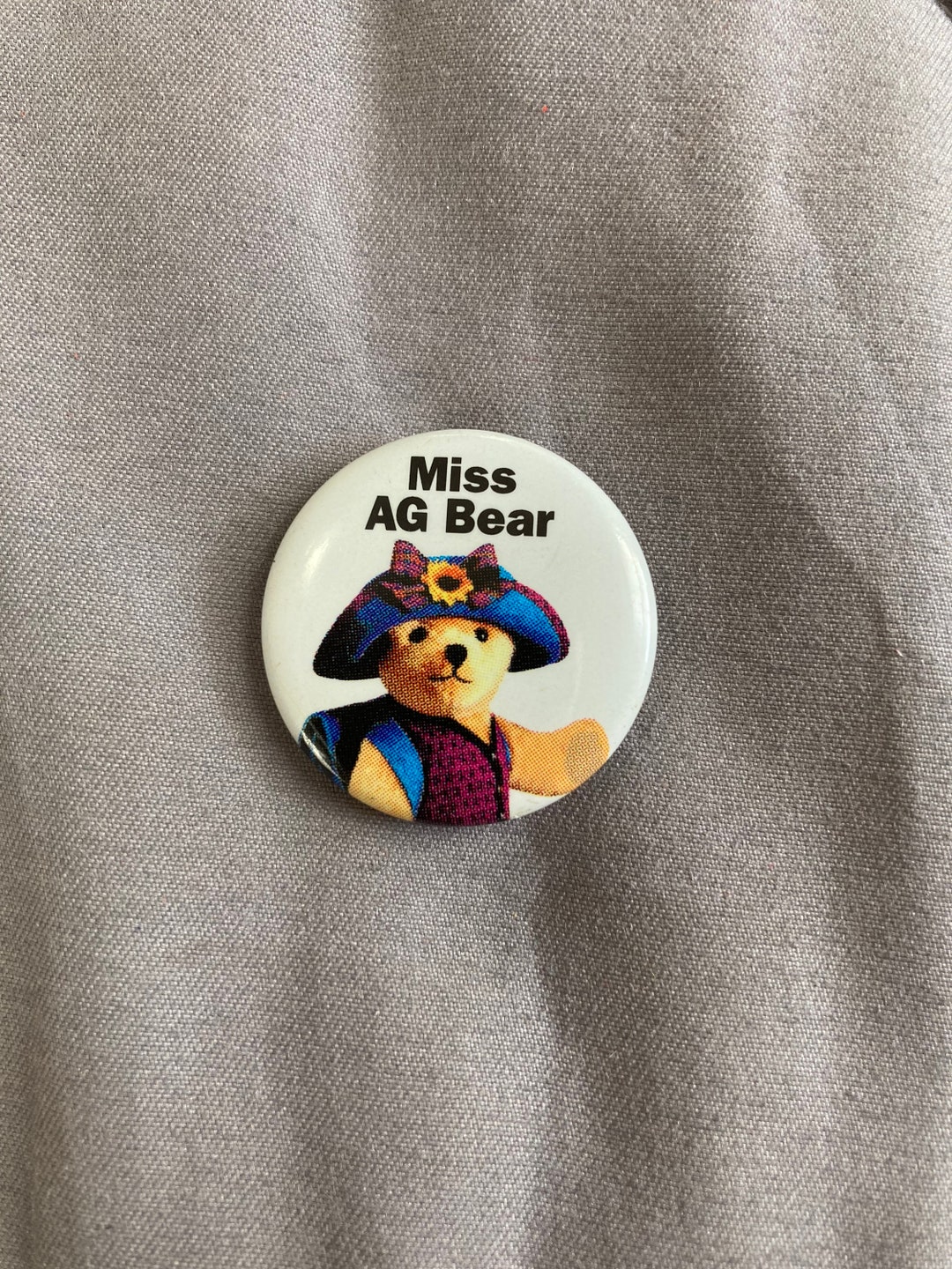Vintage American Girl Grin Pin Miss AG Bear Etsy