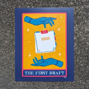 DISCOUNTED Art Print The First Draft Tarot Card