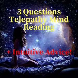 Telepathy Reading Clairvoyant, Intuitive Mind Reader Telepath, Mental Telepathy Love Psychic Reading, Love Reading Telepathic Intuition