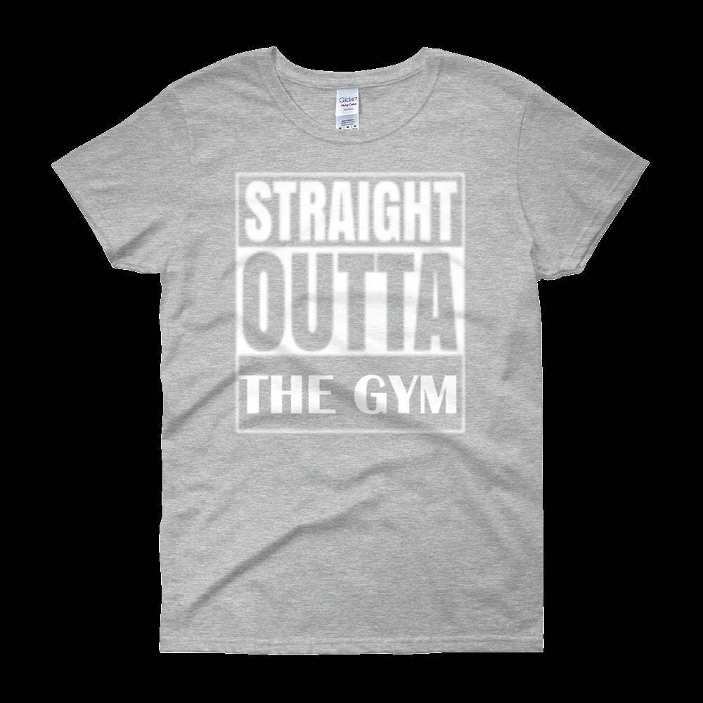 T-shirt Uomo Straight Outta The Gym – Cotone 100%, Regalo Fitness E Crossfit