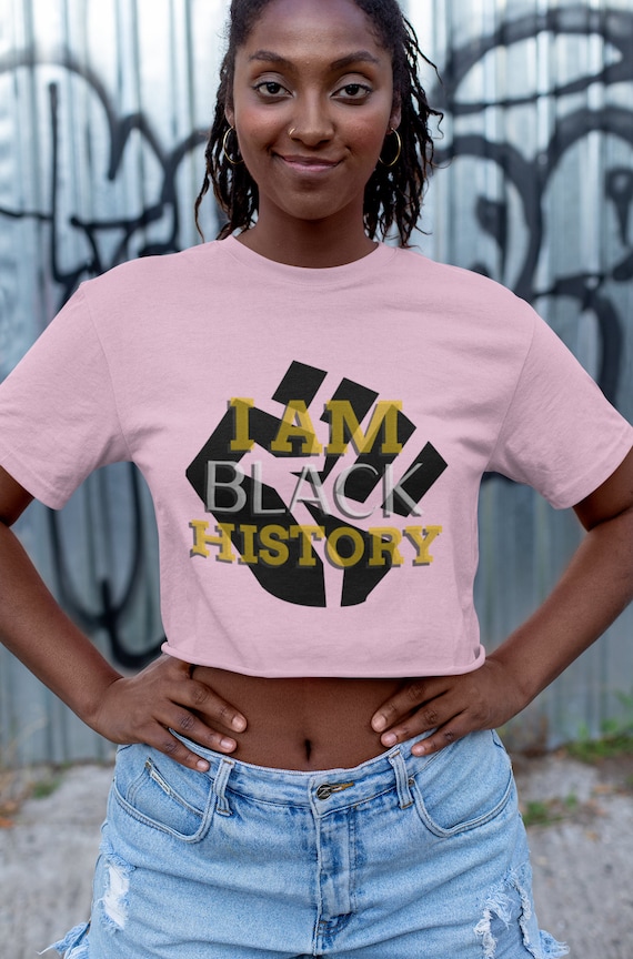 I Am Black History T-shirt: Melanin Pride, Black Fist Tee