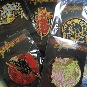 Sign Here Enamel Pins