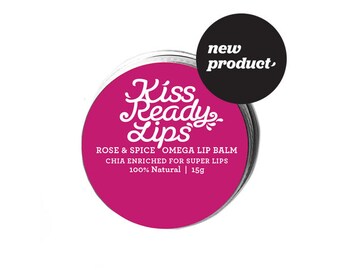 Kiss Ready Lips Natural Chia Rose Lip Balm