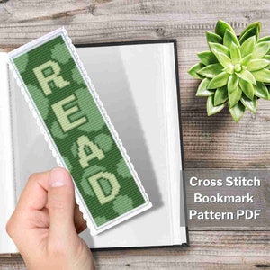 Read Cross Stitch Bookmark Pattern: Polka Dot 2x6 Inch Design (PDF Download)