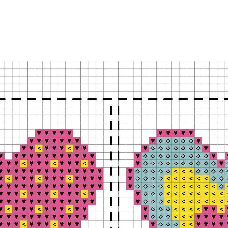 PATTERN Heart Cross Stitch Small Cross Stitch Valentine Etsy