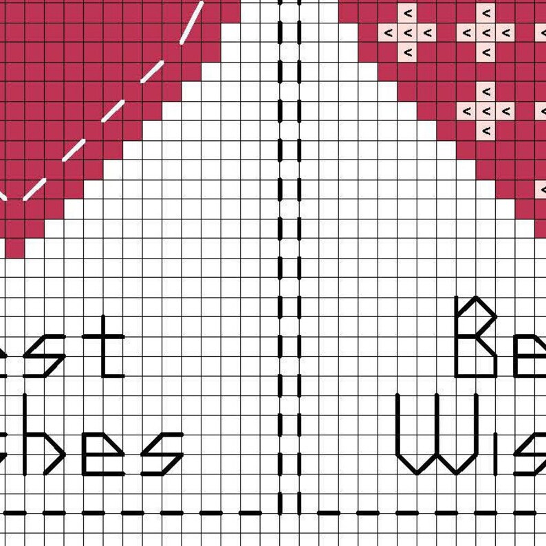 PATTERN Heart cross stitch Small cross stitch Valentine Etsy