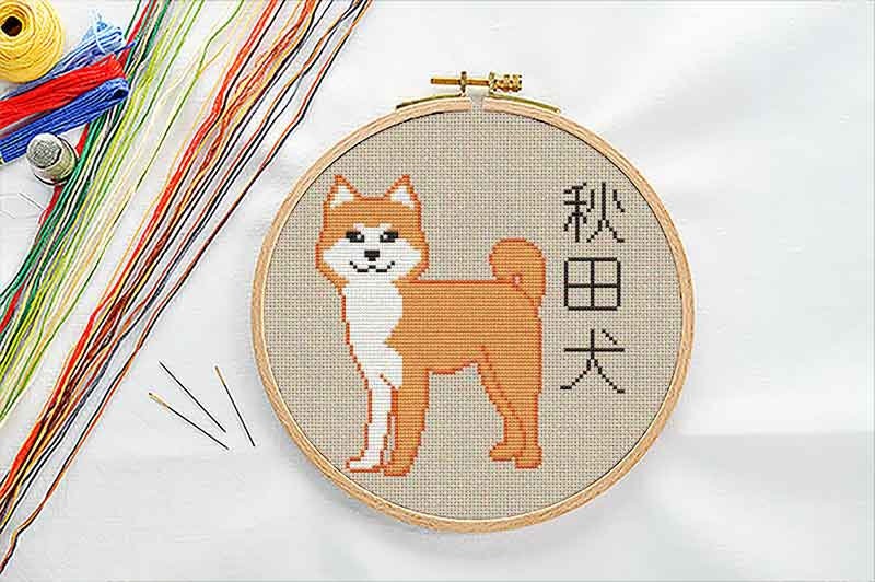 Kit Punto Croce Awesocrafts Motivo Spiaggia Con Cane - Per Principianti
