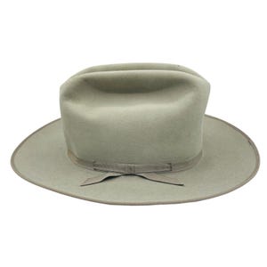 Vintage John B Stetson Hat Size 6 3/4 Beige 4X Beaver The Open Road Cowboy