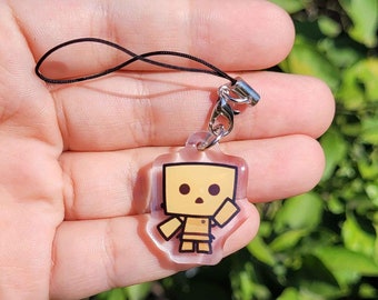 Danbo Acrylic Phone Charm: Yotsubato Keychain