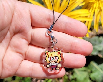 Necoarc Acrylic Phone Charm: Funny Cat Meme, Type Moon