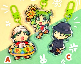 Yotsuba Acrylic Keychain: Anime Clover Girl Charm