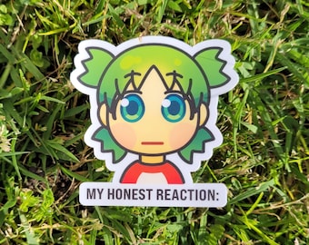 My Honest Reaction Yotsuba Sticker, Manga Sticker, Funny Anime Meme Sticker, Yotsubato Decal, Clover Girl, Koiwai