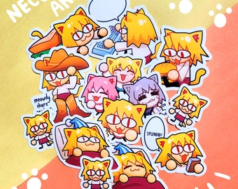 Neco arc Sticker Combo, Neco Arc Decal, Anime Cat Sticker, Meme Sticker, Melty Blood, Type Moon Sticker, Tsukihime