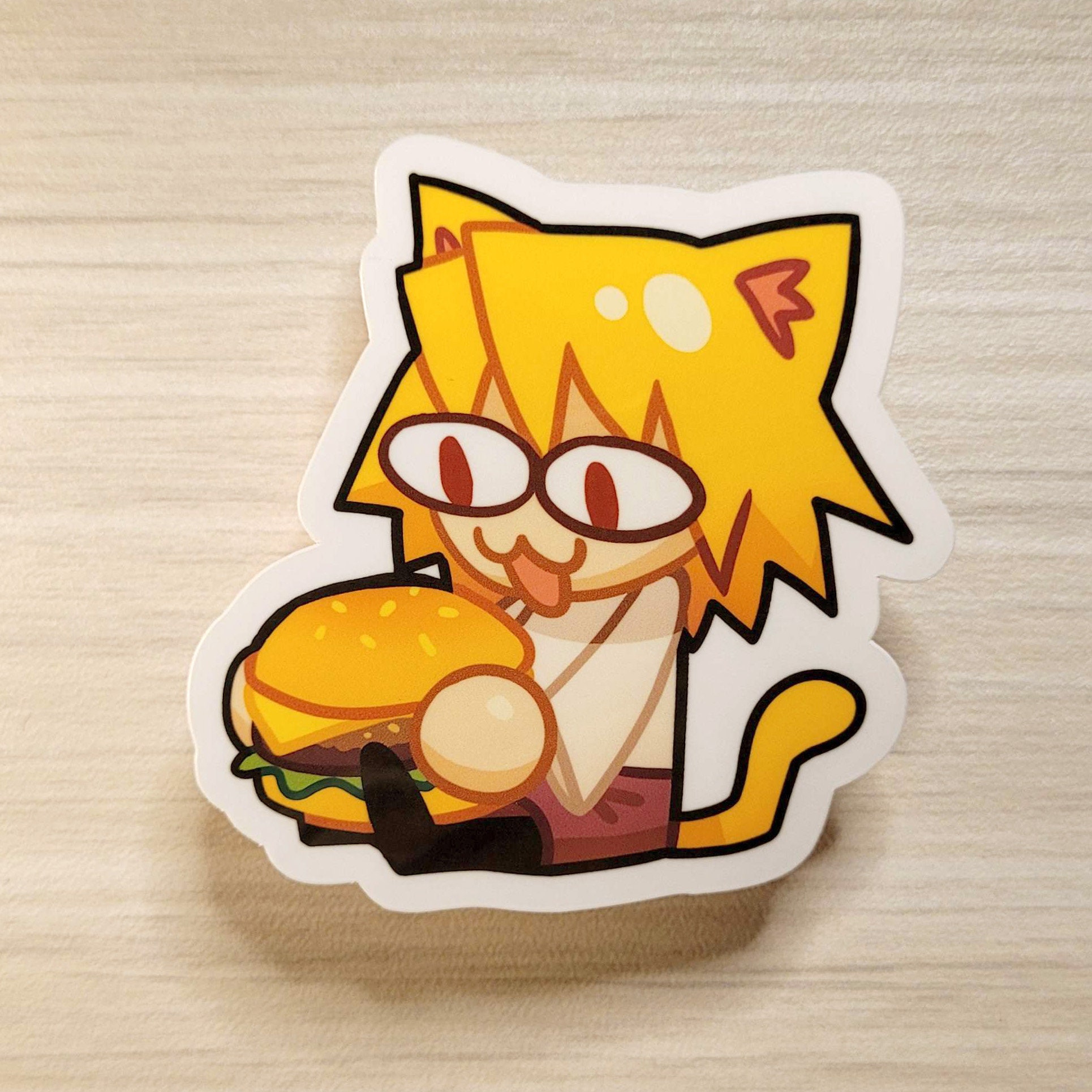 Burger Neco Arc Sticker, Neco Arc Decal, Funny Anime Meme Sticker, Cat  Sticker, Melty Blood, Type Moon Sticker, Carnival Phantasm 