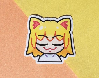 Holding Laughter Neco Arc Sticker, Funny Speed Meme Decal, Tsukihime