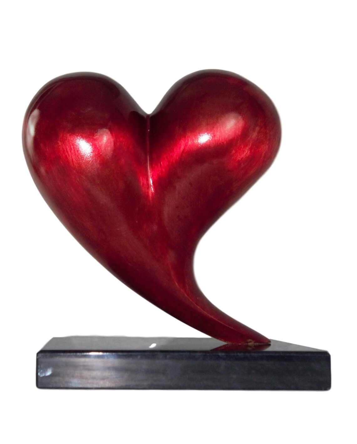 Red Bronze Heart sculpture bronze sculpture | Etsy