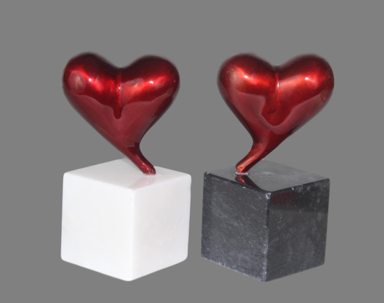 Bronze Red Heart Heart Bronze Statue Valentines gift Etsy