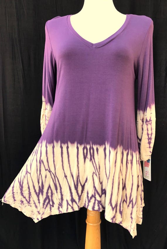 tie dye tunic tops