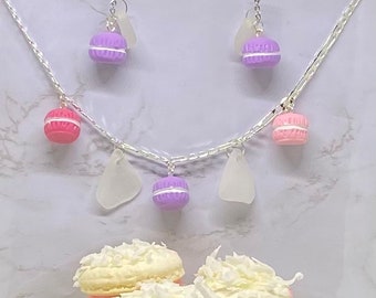 Mad About Macarons Sterling Silver & Sea Glass Ensemble