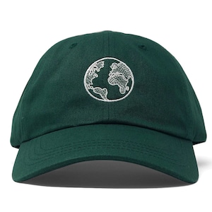 Planet earth / cotton twill hat