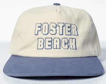 brushed cotton two tone workhorse hat with custom embroidery